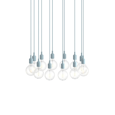 E27 Pendant Cluster подвесной светильник Muuto White / Light Blue E27CLB0108