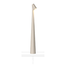 559024/15 Vibia Africa настольная лампа на основании с креплением на болтах