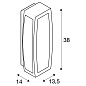 230085 SLV MERIDIAN BOX SENSOR E27 WL anthr. IP54 настенный уличный светильник — фото 5
