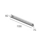 Infinite Pro 1136mm Up&Down Track Leds C4 линейная система освещения — фото 1