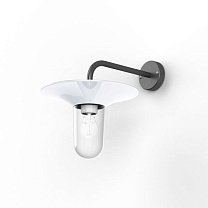 Cooper N° 2; Clear glass E27 52W; White enamelled steel