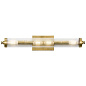 Azores 24.75" 4 Light Linear Vanity Light Natural Brass настенный светильник 45649NBR Kichler