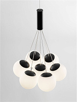 Triac Dimmable Opal Glass Sandy Black Aluminium LED 49 Watt 220-240Volt 2240Lm 3000K IP20 D: 36 H: 150 cm
