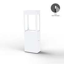 Tetra N° 2; Clear polycarbonate Built-in LED 2700°K warm white ASYM 12W; Pure white