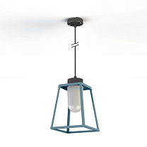 Lampiok 1 N° 4; Frosted glass E27 52W; Blue