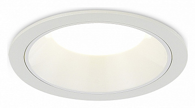 встраиваемый потолочный светильник белый с утопленным источником света