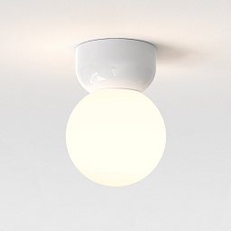 1472003 Astro lighting Lyra потолочный светильник с круглым плафоном белый глянцевый