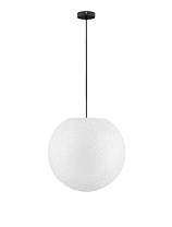 White Fiber Resin Black Canopy & Cable LED E27 1x12Watt 100-240Volt IP65 Bulb Excluded D:50 H:200 cm