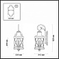 4045/3W Odeon Light Sation уличный настенный светильник, 60Вт, черный