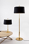 DIATB03 Santa & Cole Diana TABLE LAMP: LAMPSHADE: BLACK LINEN, UPPER DIFFUSER: ST Настольная лампа с абажуром — фото 5