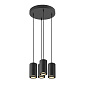 1006437 SLV ASTO TUBE PL GU10 4x10W black четырехламповый подвес — фото 5