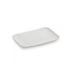 SE10647 Seletti ART DE LA TABLE поднос прямоугольной формы из белого фарфора с приподнятыми краями