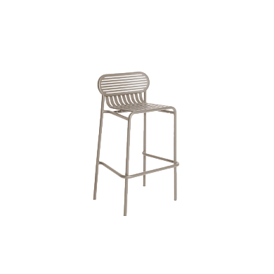 M0745421 WEEK-END Petite Friture Барный стул садовый металлический песочный H80