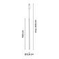 657010/1F Vibia Bind Черный пинцет Ø 2,6 см - 6570 трековый светильник — фото 1