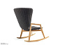 Knit Садовое кресло-качалка из ткани Ethimo