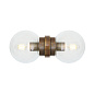 MLWL392 Mullan настенное бра Eske с двойными стеклянными шарами — фото 2