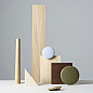03348 Muuto Dots Крючок деревянный Ø13 см, коричнево-зелёный — фото 1