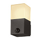 1006183 SLV GRAFIT WL Sensor E27 anthracite настенный уличный светильник — фото 2