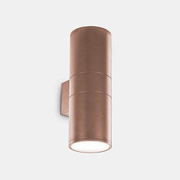 163611 Ideal lux Gun уличный настенный светильник цилиндрический кофейно-коричневого оттенка