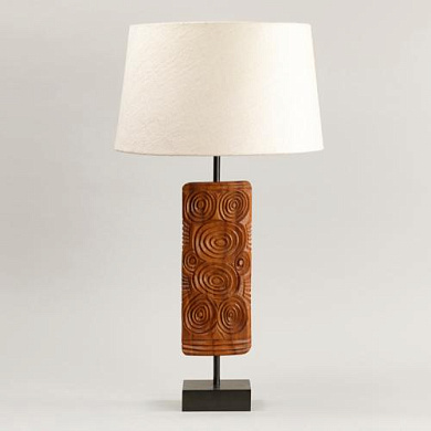 TW0039 Ashanti Wooden Table Lamp настольная лампа Vaughan