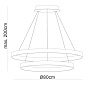 HL 6-1723/60/80 - 290/3 Pendant light KOLK, concentric, Ø 60/80 см Orion — фото 2