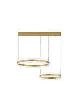 Triac Dimmable Gold Aluminium & Acrylic LED 124 Watt 220-240 Volt 5421Lm 3000K IP20 L: 82 W: 60 H: 150 cm
