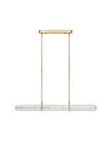 Triac Dimmable Antique Brass Metal & Structured Glass LED 23Watt 220-240Volt 1380Lm IP20 3000K L:121 W:10 H:85/150 cm
