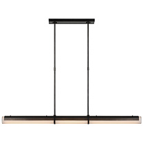 Precision Large Linear Chandelier бронза с белым стеклом