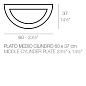 HALF CYLINDER TRAY 60x37 горшок, Vondom — фото 1
