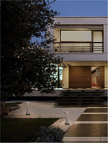 White Sandstone Cement LED 5Watt 220-240Volt 580Lm IP65 3000K D:11.5 H:30 cm