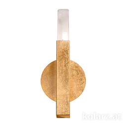 6030.60130 Kolarz Spigolo настенный светильник бра с декоративной пластиной золотой