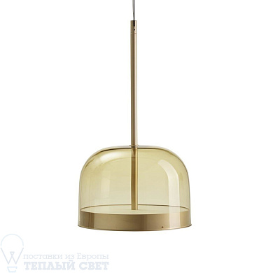 подвесной светильник с золотым основанием и стеклянным абажуром