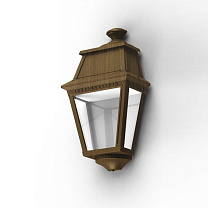 Avenue 2 N° 3; Clear glass Built-in LED 2700°K warm white 10W; Gold patina