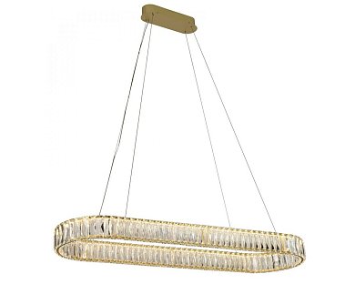 Подвесной светильник Newport Crystal 8242N/100 C oval euromat.gold