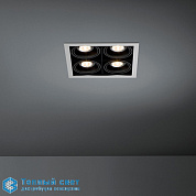 Mini multiple 4x LED retrofit 2700K medium alu - black Modular