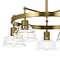 Eastmont 5 Light Chandelier Brushed Natural Brass and Walnut Wood люстра 52403BNB Kichler — фото 9
