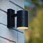 14867/05/30 Lucide Arne уличный настенный светильник цилиндрической формы чёрного цвета — фото 2