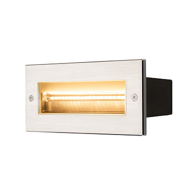 233660 SLV BRICK LED ASYMETRIC светильник встраиваемый IP65 9W, 3000К, сталь