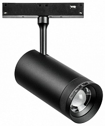 209047 Lightstar Uno трековый прожектор на штанге с цилиндрическим корпусом для магнитного трека 48V