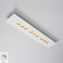 CONFORT PLAFONIERA 13,5W RETT. 3000K BIANCO-  ALLUMINIO SATI
