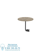 СТОЛИК ORGANIX LOUNGE Ø40CM АНТРАЦИТОВЫЙ КЕРАМИЧЕСКИЙ TERRA SABBIA Royal Botania