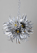 Bodu Silver shot with E27 Golf Ball Bulb (Gold Capped)