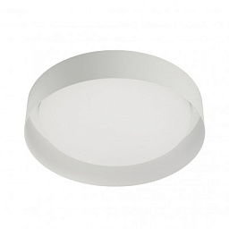 8285 Linea Light Group Crew потолочный светильник круглой формы с белым корпусом и матовым рассеивателем