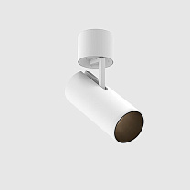holon 80 directional surface mounted, deep recessed louvre, white/black