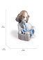 Фарфоровая статуэтка щенка с коробкой-сердцем Can't Wait Lladro 01008312 — фото 3
