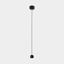 00-7898-05-05 Leds C4 Punto подвесной светильник с одним сферическим плафоном черного цвета