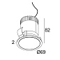 25211 9220 W-W Delta Light PARTOU MINI IP Встраиваемый точечный светильник — фото 1