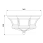 Потолочный уличный светильник Newbury Quoizel QZ-NEWBURY-F-PB лакированная полированная латунь — фото 4