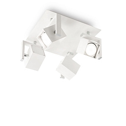 073583 Ideal lux Mouse четырехламповый настенно-потолочный светильник белый с поворотными модулями