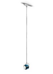 D57J05 Blue Fabbian Beluga подвесной светильник с голубым стеклянным рассеивателем